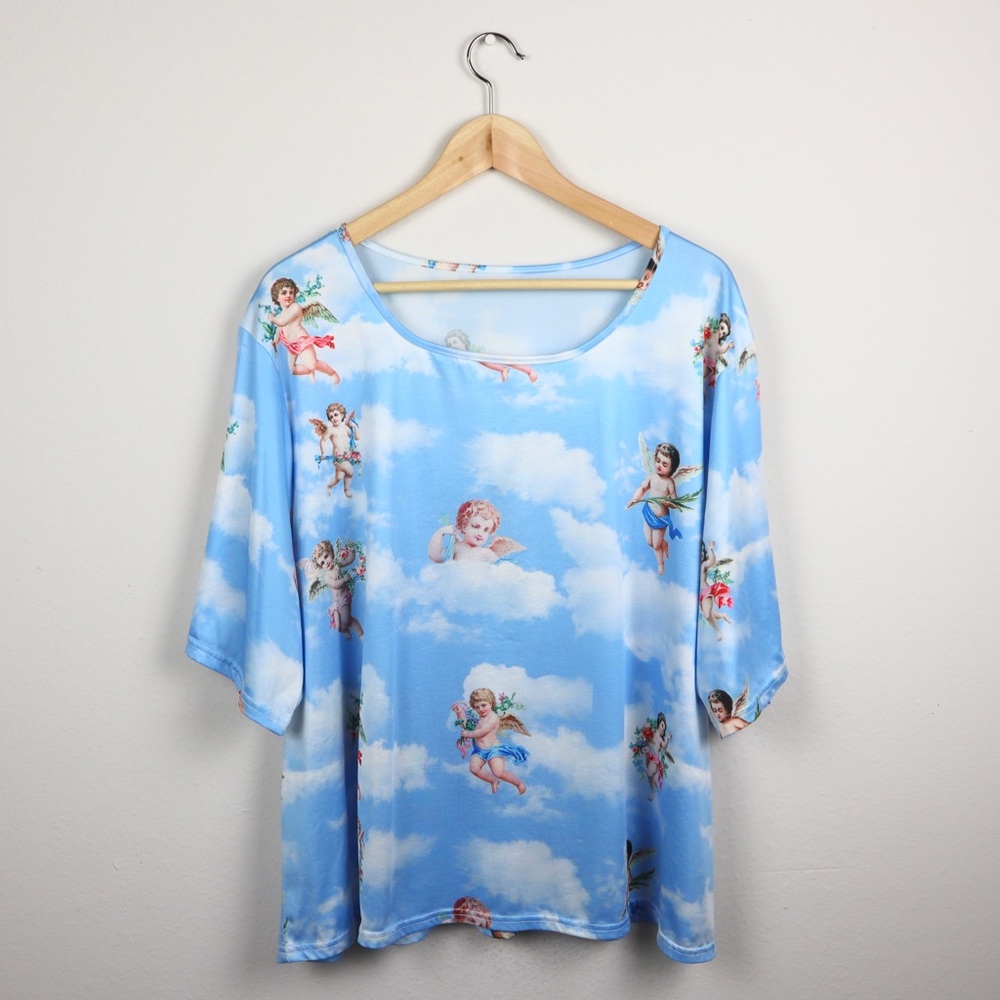 SHEIN Cherub Angel Shirt